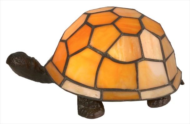 Tiffany Orange Turtle Lamp - Click Image to Close
